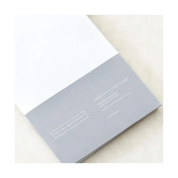 The Tiny Bed Company Premium Quality Certified Organic 100% Cotton Fitted Sheet for Cot - 120 x 60cm 120 x 60cm