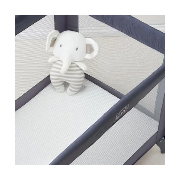 The Tiny Bed Company Premium Quality Certified Organic 100% Cotton Fitted Sheet for Travel Cot - 95 x 65cm