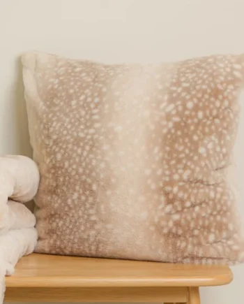 The Winter Warmer Collection Deer Faux Fur Cushion
