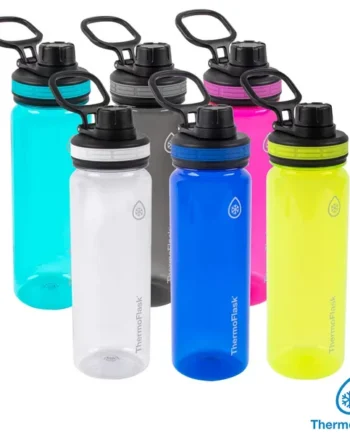 ThermoFlask 709ml Tritan Water Bottles, 3 Pack in 2 Colours