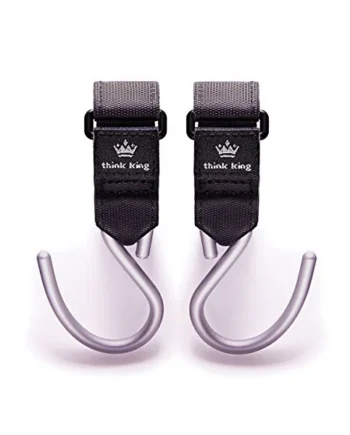 Think King Mighty Buggy Hook for Pram Wheelchair Rollator Walker (Pack of 2)