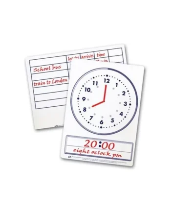 Time Dry Erase Boards - Pk 30