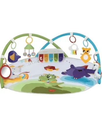 Tiny Love Developmental Gymini, Baby Play Gym with Music, 0+ Months, Baby Play Mat, 20 Activities, Musical Take-Along Toy, Adjustable Arches, Smart and Adjustable Design, Born to Party