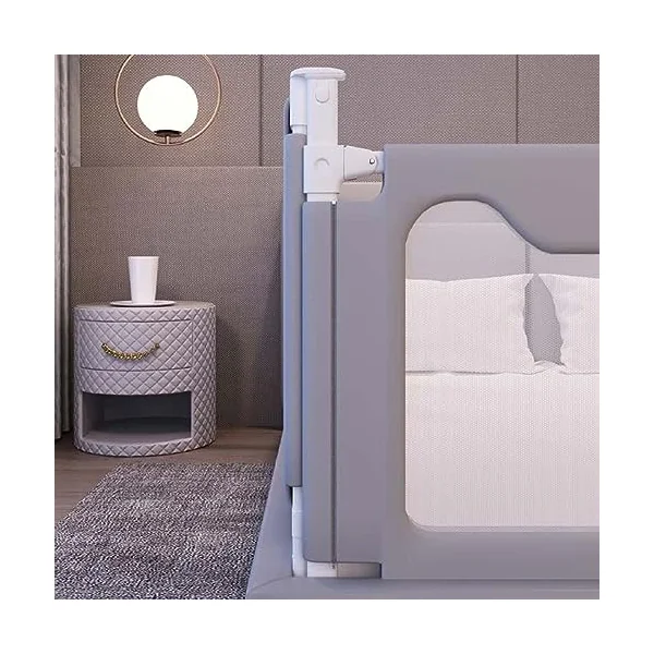 Toddler Bed Rails, Baby Bed Rail Guard for End of Bed, Safety Bed Guard Rails for Kids, Extra Tall Kids Bed Guardrail, Breathable Mesh Vertical Lifting Baby Rail (B 1.2m)