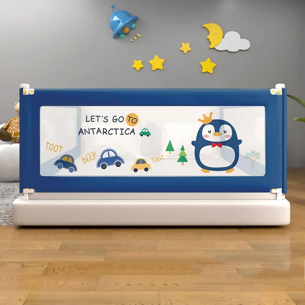 Toddler Bed Rails, Guard Extra Tall Kids Bed Guardrail, Vertical Lifting Collapsible Baby Safety Bed Rail, with Breathable Mesh & Double Safety Child Lock (A 1.5m)