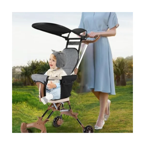 Toddler Stroller Lightweight, Portable Toddler Stroller, Travel-Friendly Stroller, Airplane Storage Stroller, Car Trunk Stroller, Detachable Canopy Stroller, Compact Travel Stroller, EAS