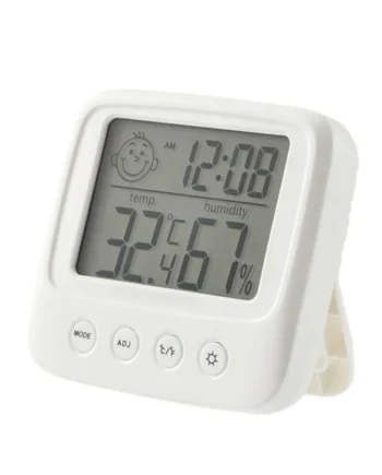 Toddmomy Boys and Girls Room LCD Screen Electronic Digital Display Wall Mounted Indoor Thermometers for Home Baby Room