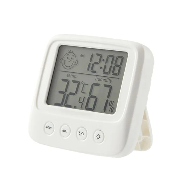 Toddmomy Boys and Girls Room LCD Screen Electronic Digital Display Wall Mounted Indoor Thermometers for Home Baby Room