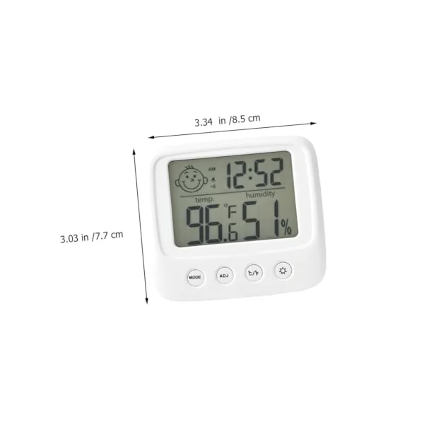 Toddmomy Boys and Girls Room LCD Screen Electronic Digital Display Wall Mounted Indoor Thermometers for Home Baby Room