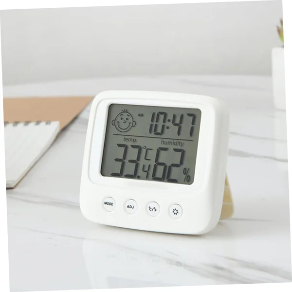 Toddmomy Boys and Girls Room LCD Screen Electronic Digital Display Wall Mounted Indoor Thermometers for Home Baby Room