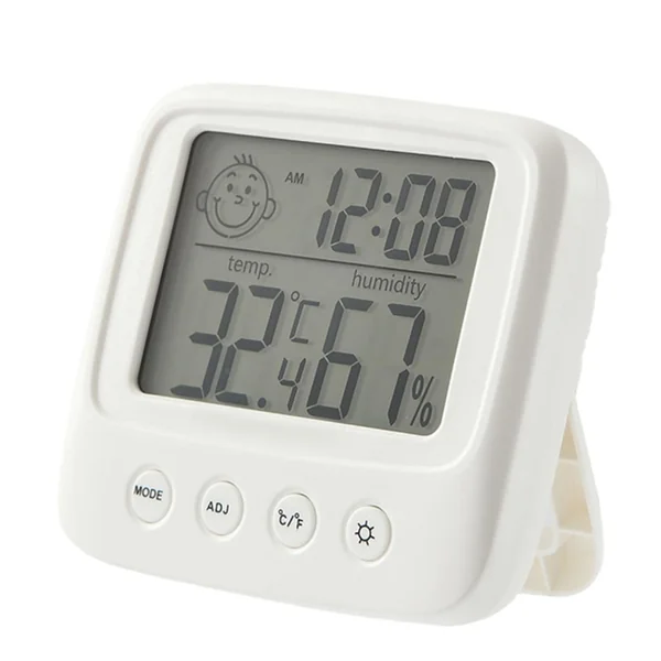 Toddmomy Boys and Girls Room LCD Screen Electronic Digital Display Wall Mounted Indoor Thermometers for Home Baby Room