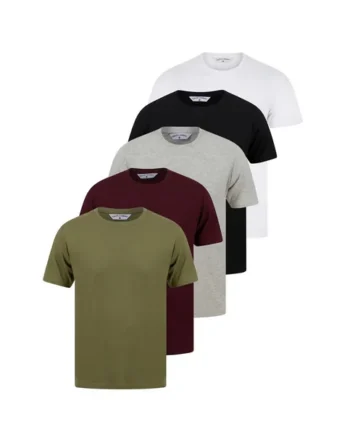 Tokyo Laundry Burgundy Cotton 5-Pack Short Sleeve T-Shirts