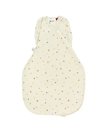 Tommee Tippee Baby Sleep Bag for Newborns, 3-6 m, 2.5 TOG, The Original Grobag Swaddle Bag, Hip-Healthy Design, Soft Cotton-Rich Fabric, Oatmeal Marl Star