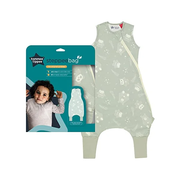 Tommee Tippee Baby Sleep Bag with Legs, The Original Grobag Steppeebag, Baby Romper Suit, Hip-Healthy Design, Soft Cotton-Rich Fabric, 18-36m