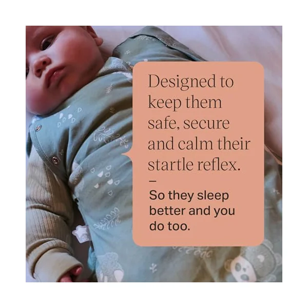 Tommee Tippee Baby Sleeping Bag for Newborns, The Original Grobag Swaddle Bag, Hip-Healthy Design, Soft Bamboo-Rich Fabric, 0-3m