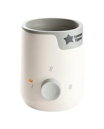 Tommee Tippee Easiwarm Bottle Warmer Electric Automatic Timer White | Warms Milk to Body Temperature in Minutes, Simple One-Dial Operation, Compatible with Most Baby Bottles