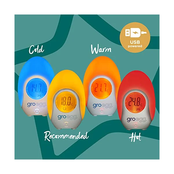 Tommee Tippee Groegg Digital Colour Changing Room Thermometer and Night Light