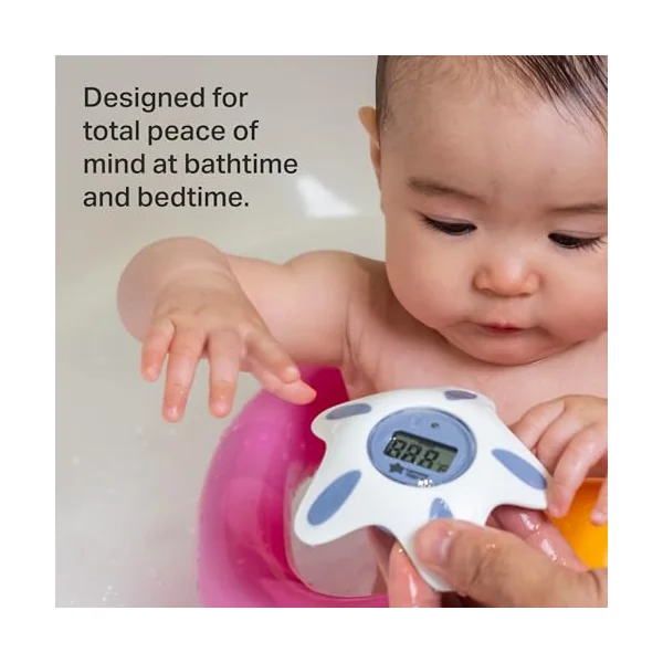 Tommee Tippee InBath Digital Thermometer 0m+ | Waterproof and Floats in Water, Easy to Read LCD Display, Suitable for Bathtime and Nursery Use
