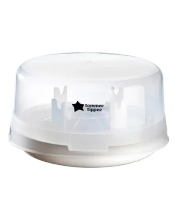 Tommee Tippee Microwave Steam Baby Bottle Steriliser 4-Minute Cycle | Kills 99.9% of Bacteria, Suitable for Baby Bottles, Soothers and Feeding Accessories
