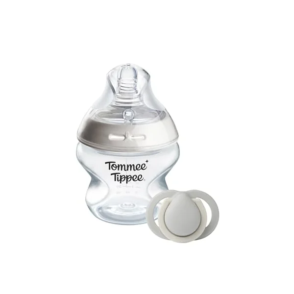 Tommee Tippee Natural Start Baby Bottle Starter Set 0-2m | Includes 150ml Bottles, BPA Free Plastic, Self-Sterilising Design