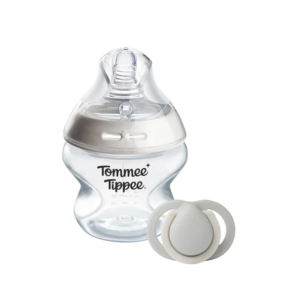 Tommee Tippee Natural Start Baby Bottle Starter Set 0-2m | Includes 150ml Bottles, BPA Free Plastic, Self-Sterilising Design