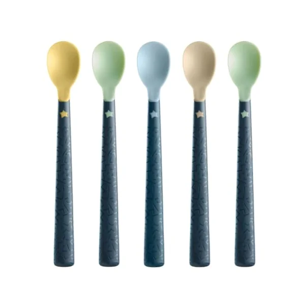 Tommee Tippee Softee Weaning Spoons Anti-Slip Handles Pack of 5 | BPA Free