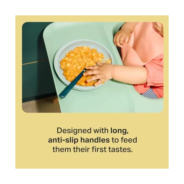 Tommee Tippee Softee Weaning Spoons Anti-Slip Handles Pack of 5 | BPA Free