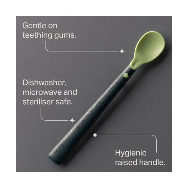 Tommee Tippee Softee Weaning Spoons Anti-Slip Handles Pack of 5 | BPA Free