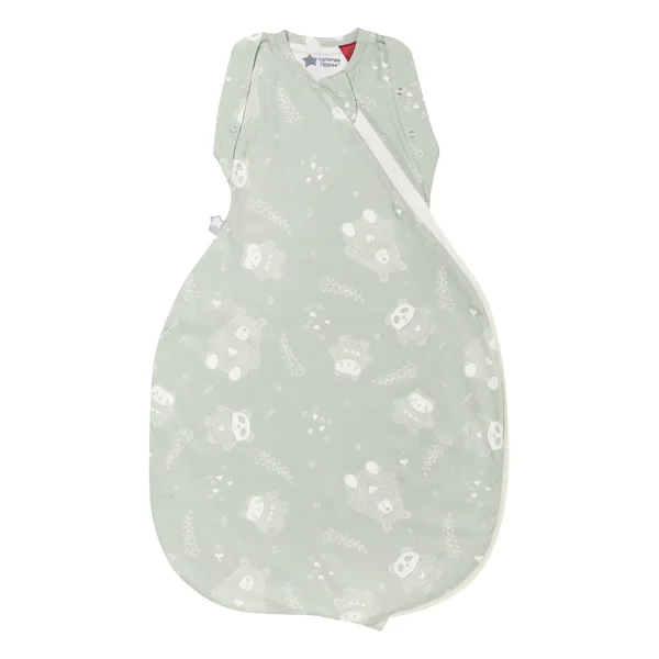 Tommee Tippee Swaddle Bag for Newborns 3-6m 1.0 Tog | Hip-Healthy Design, Soft Cotton-Rich Fabric, Woodland Gro Friends