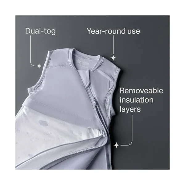 Tommee Tippee The Original Grobag All-Season Baby Sleep Bag 6-18m Dual-Tog | Hip-Healthy Design, Soft Cotton-Rich Fabric, Aloe-Infused Mesh Panel