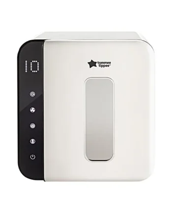 Tommee Tippee UV Baby Bottle Steriliser White | Kills 99.9% of Bacteria, Dries and Stores Bottles in One Unit, Suitable for Baby Bottles, Soothers and Feeding Accessories
