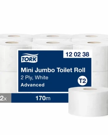 Tork Mini Soft Jumbo Basic Toilet Roll, 12 x 170m