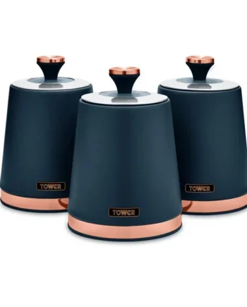 Tower Cavaletto Pack of 3 Storage Jars - Midnight Blue