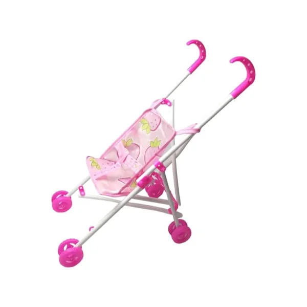 Toy Easy Assemble Safe Push Cart for Toddler Role Play Game Toy Doll Push Cart
