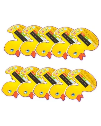 TOYANDONA Bath Thermometer Baby Duck-shaped Temperature Card, 10pcs Plastic Digital Lcd Bath Water Monitor for Newborns, Lightweight Safety Shower Use at Home