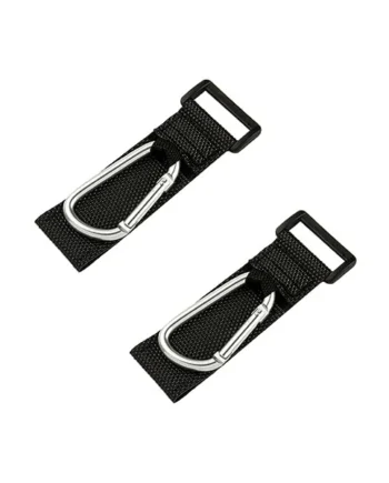 Toyvian 2pcs Stroller Hooks Pushchair Bag Hanging Hooks Carabiner Clip Alloy Pu Material for Walking and Shopping Increase Storage Space for Shopping Bags and Luggage
