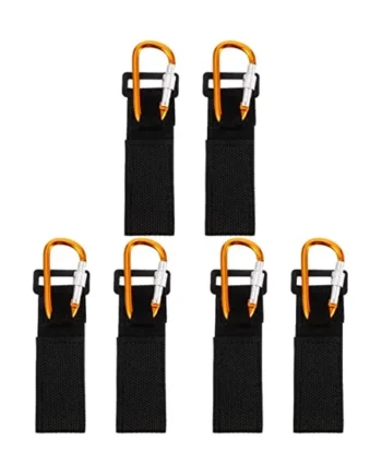Toyvian 6pcs Stroller Hooks Quick Release Pu Strap for Buggy and Pram Includes Carrier Belt for Boys and Girls