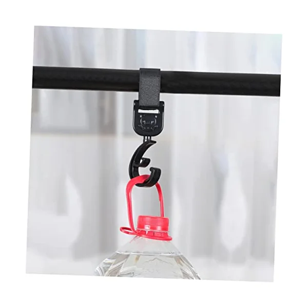 Toyvian 8pcs Stroller Hooks Bag Clips for Hanging Diaper Bags Convenient Organizer Hanger for Grocery Shopping and Supplies Fits Strollers