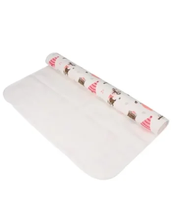 Toyvian Breathable Cotton Baby Urinal Pad Environmentally Printed and Dyed Portable Waterproof Changing Mat for Travel and Baby Cart Use