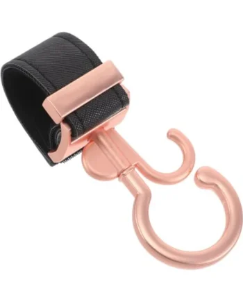 Toyvian Rotatable Stroller Hooks Lightweight Metal Alloy Bag Hanger Universal Pram Clips for Storage and Shopping Bags, Sturdy Stroller Organizer Attachment for Parents