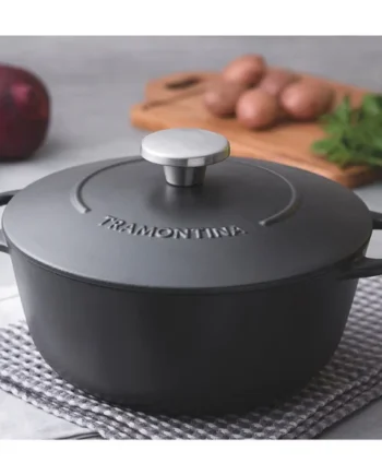 Tramontina Enamelled Cast Iron Casserole Dish, 24cm / 4.0L