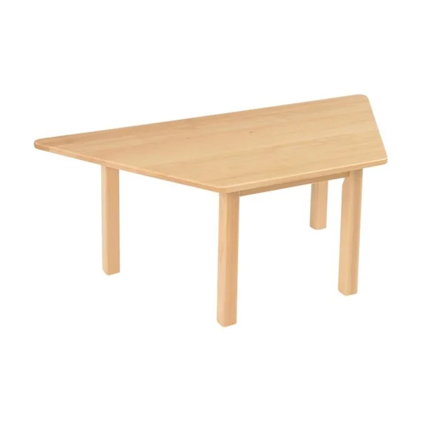 Trapezoidal Solid Beech Table