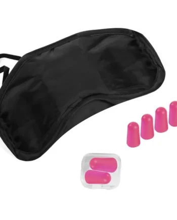 TravelShop Eye Mask & Ear Plugs - Pink