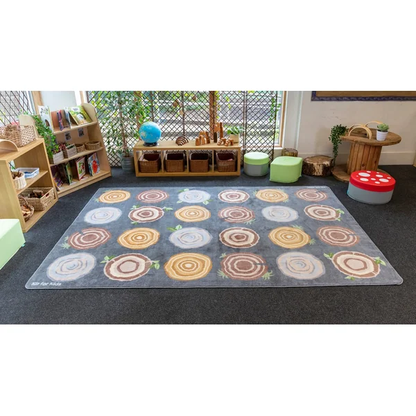 Tree Stump Placement Carpet 3x2m