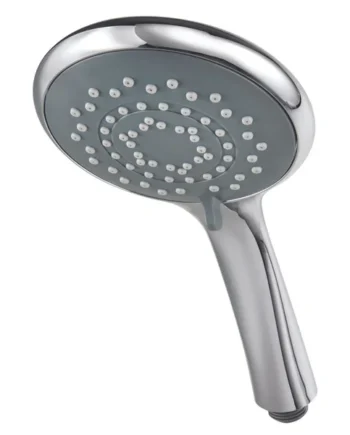 Triton Chrome effect 5-spray pattern Shower head, 242mm