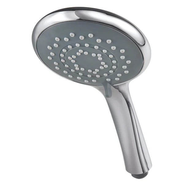 Triton Chrome effect 5-spray pattern Shower head, 242mm