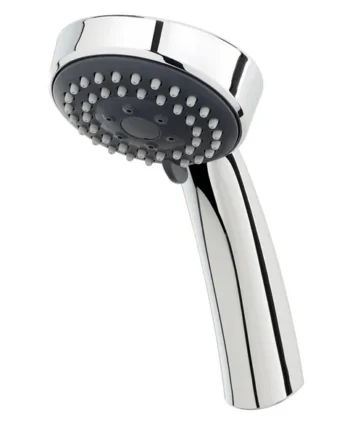 Triton Lara Chrome effect 3-spray pattern Shower head, 230mm
