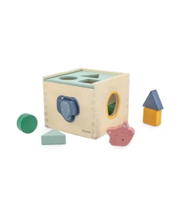 Trixie Wooden Shape Sorter – FSC Certified Wood Educational Toy with Adorable Animal Designs – Shape Sorting Fun for Toddlers and Preschoolers - 18m+
