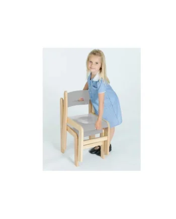 Tuf Class Wooden Chair - Pk 2 - Grey