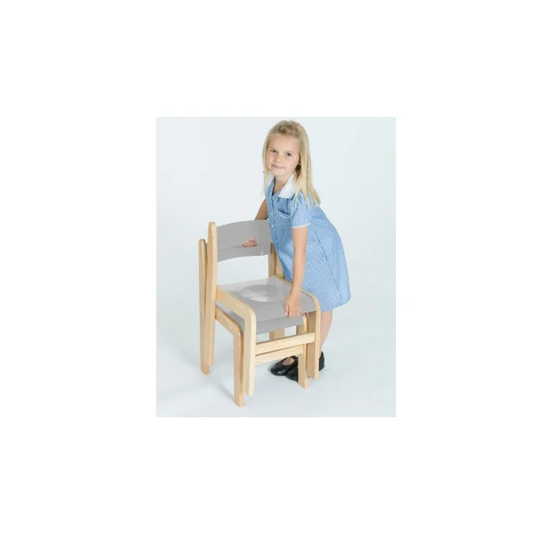 Tuf Class Wooden Chair - Pk 2 - Grey